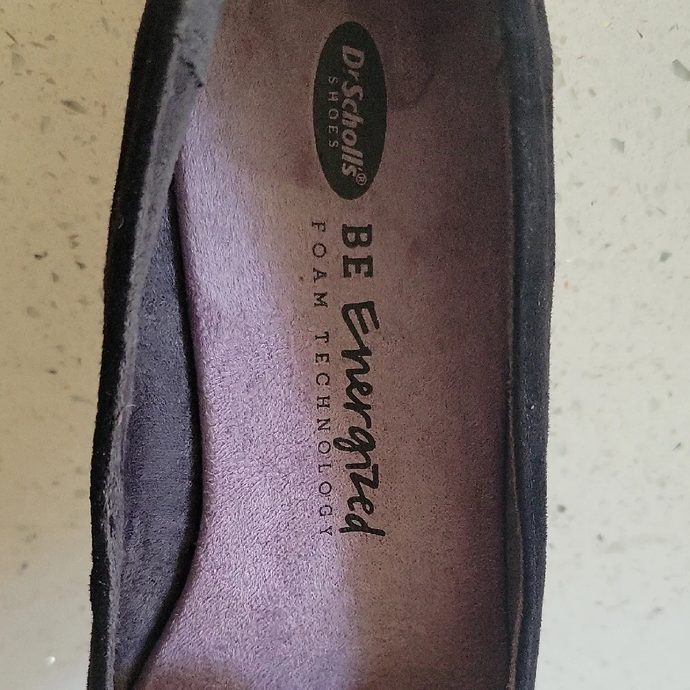 Dr. Scholl's Black Espadrille Slip-Ons with Suede Finish Never Worn - Picture 2 of 7